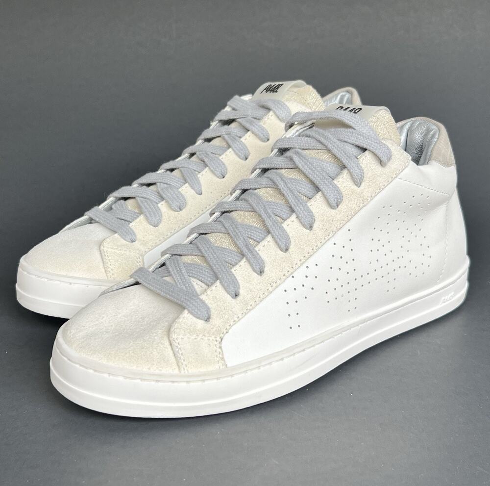 P448 John Low Top Sneaker Women's Stargaze (White) Sneakers 36EU / 6-6.5 US